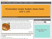 Tablet Screenshot of kabarkuliner.com